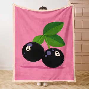 1PC Eight of SpadesPrint Flannel Blanket Beautiful and Comfortable Warm Nap Blanket for Sofa, Bed, Office, Car, Camping Travel Blanket, Home Decoration - Four Seasons Gift