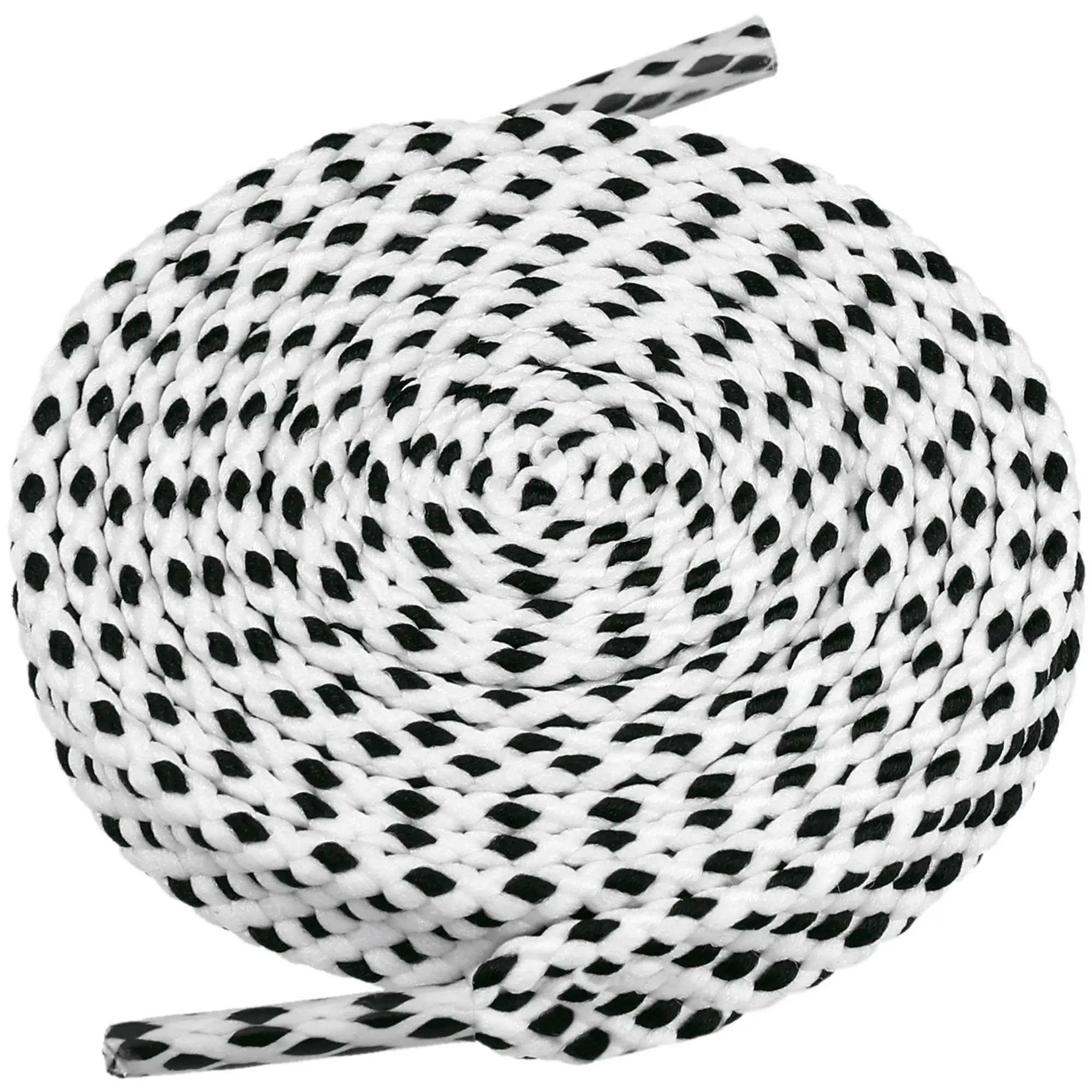 INSPIRE CHIC 2 Pairs Athletic Polka Dots Flat Shoelaces Double Layer Shoe Strings for Sneakers Sports Shoes
