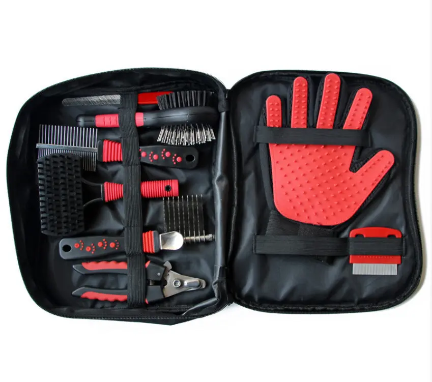 set de limpieza para perros y gatos de 9 piezas