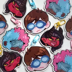 Dispatch Keychain - Malevola, Waterboy, Prism Acrylic Keychains, Cute, Durable, And Perfect For Bags, Keys, Or Gifts. Great For Daily Use Or As Thoughtful Little Gifts For Your Friends And Yourself.