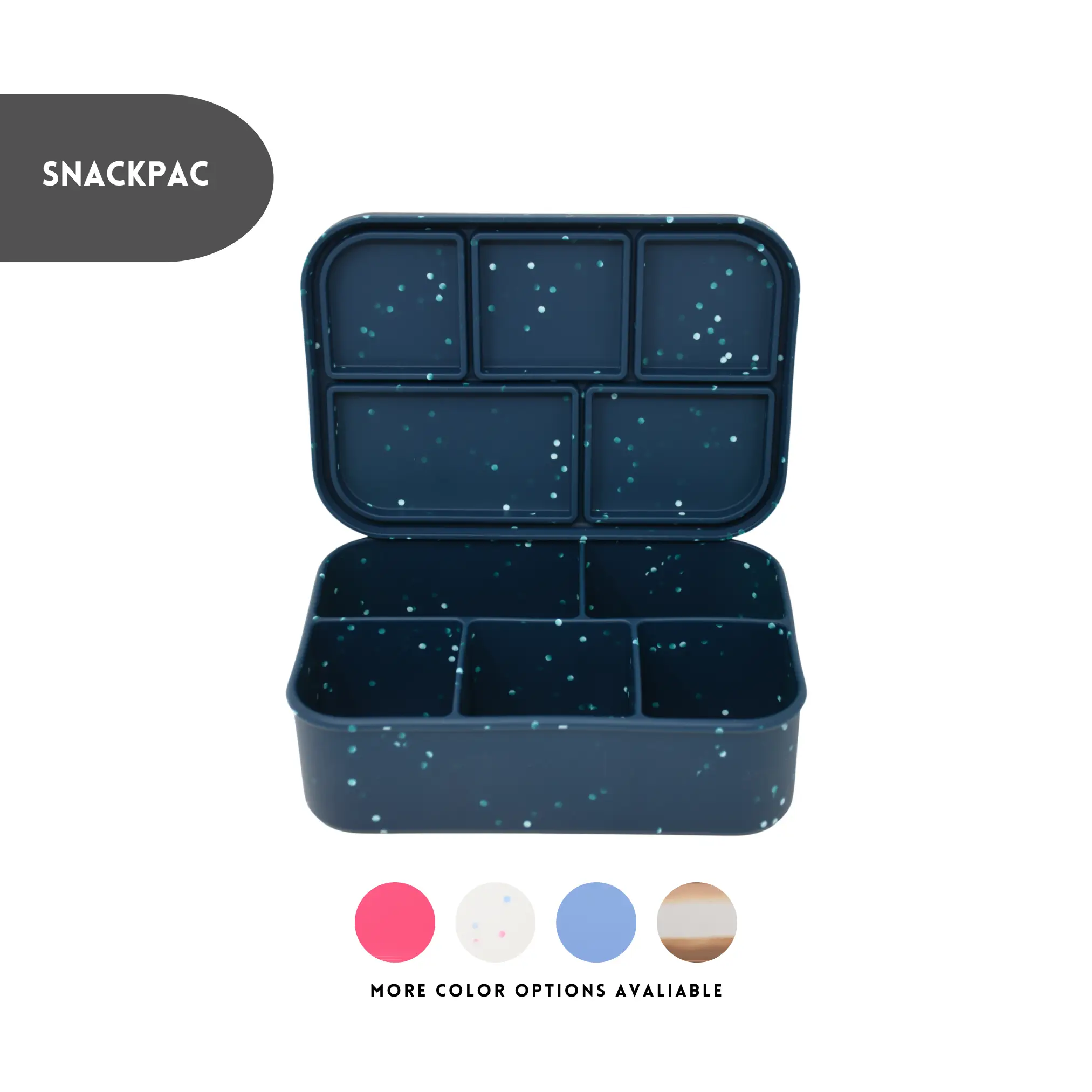 The Dearest Grey Silicone SnackPac Bento Box Leakproof Lunchbox
