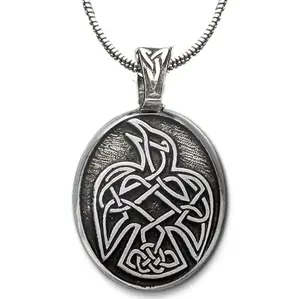 Celtic Raven Pendant