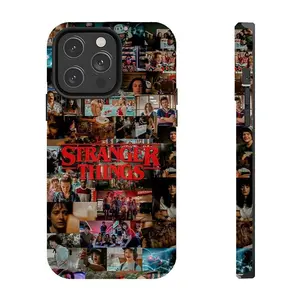 Upside Down Inspired Phone Case Red Lightning Portal Aesthetic Shadow Figure Suitable for iPhone 17-11 Pro Max/Plus and  Samsung Galaxy S23-25