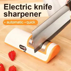 knife sharpener, a professional dual-stage electric knife sharpener, is suitable for a variety of kitchen knives. It features rapid sharpening and polishing functions, offering convenient, safe, and swift usage Home Modern