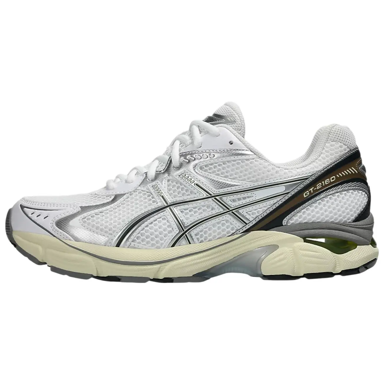 ASICS GT 2160 White Soft Yellow Retro Breathable Sneakers Unisex 1203A275-111