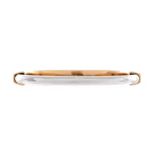 Pre-owned Tiffany & Co. Lock Bangle Bracelet 18K Rose Gold and 18K White Gold by Rebag