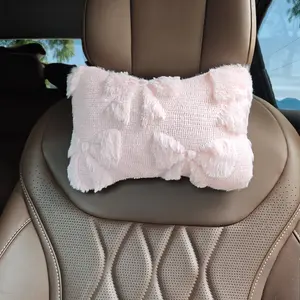Cute Plush Butterfly Headrest Pillow, Soft Comfortable Car Interior, Fashionable Automotive Accessory, 1pc，Car Interior Accessoriesfor Women & Girls
