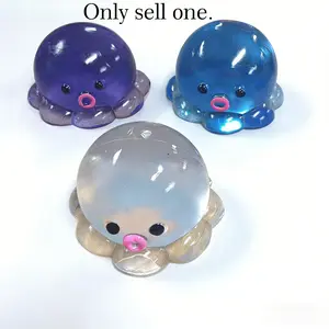 Kawaii Octopus Stress Balls, Slow Rebound Squishy Toys, Stretchy Tpr Anxiety Relief Toys for Adhd/autism, Cute Desk Toys for Office & Classroom, Squishy Fidgets