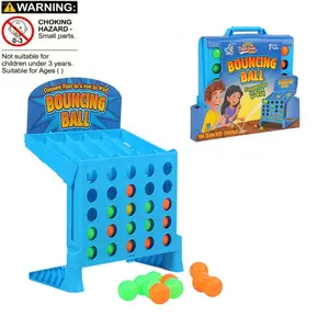 Mini Bounce Ball Fun Desktop Game, Parent-Child Interactive Four-In-A-Row Throwing Game, Family Party Educational Toy, Portable Kids Early Learning Game, Party Board Game, Family Board Games, Tabletop Game