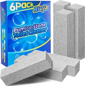 Pumice Stone Toilet Bowl Cleaner, Powerfully Cleans Toilets, Bathtubs, Grills, Pools and Sinks (6 Pack)