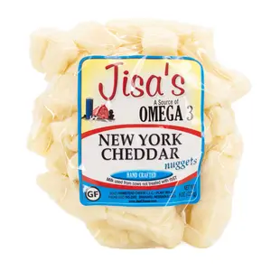 New York Cheddar Cheese Nuggets | 8 oz | Jisa's Farmstead Cheese
