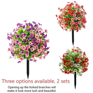 Artificial Plants For Outdoor， Outdoor Indoor Dual-Use Daisy Plastic Flower Artificia with Eucalyptus Leaves, Realistic Garden Decor for Porch, Patio & Home, Faux Flowers, Spring Decorations, Flower Garland, Home Décor, Wedding Decor, Flores Artificial