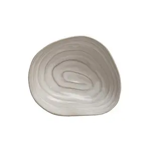 Stoneware White Shell Bowl