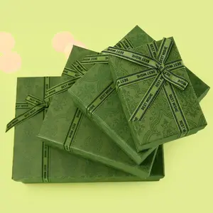 In-stock dark green packaging box gift for Qixi Festival, lipstick box, New Year empty gift box, gift box