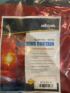 Sellstrom Welding Curtain - 6' x 8' - Orange USA 97311-1