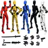 T13 Smooth-Joint Multi-Jointed Titan Set Collectible Action Figure, 3/4/5-Piece 3D Figurine Robot Figurines, Desk Decoration, Creative Gifts for Ages 12+ Adult Collectibles (3D-Printed Options Available)