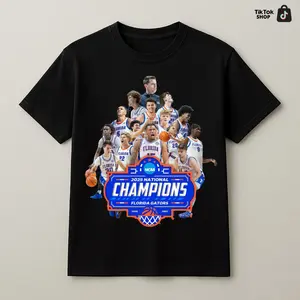 2025 Basketball Champions Graphic T-Shirt Team Celebration Design Retro Sports Tee Unisex Cotton Streetwear Casual Shirt for Men Women