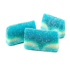 Halal Blue Raspberry Slice Gummy Candy Sweet