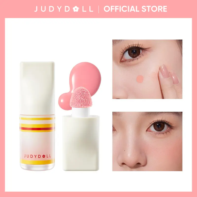[Any 4 items] JUDYDOLL Liquid Blush, Natural, Buildable, Ultra-Blendable Blush, Brightening Skin Tone, Highlight, Smooth, Soft Color, Convenient To Carry, Long-Lasting, All-Day Face Enhancing, Refresh Look, Summerwins