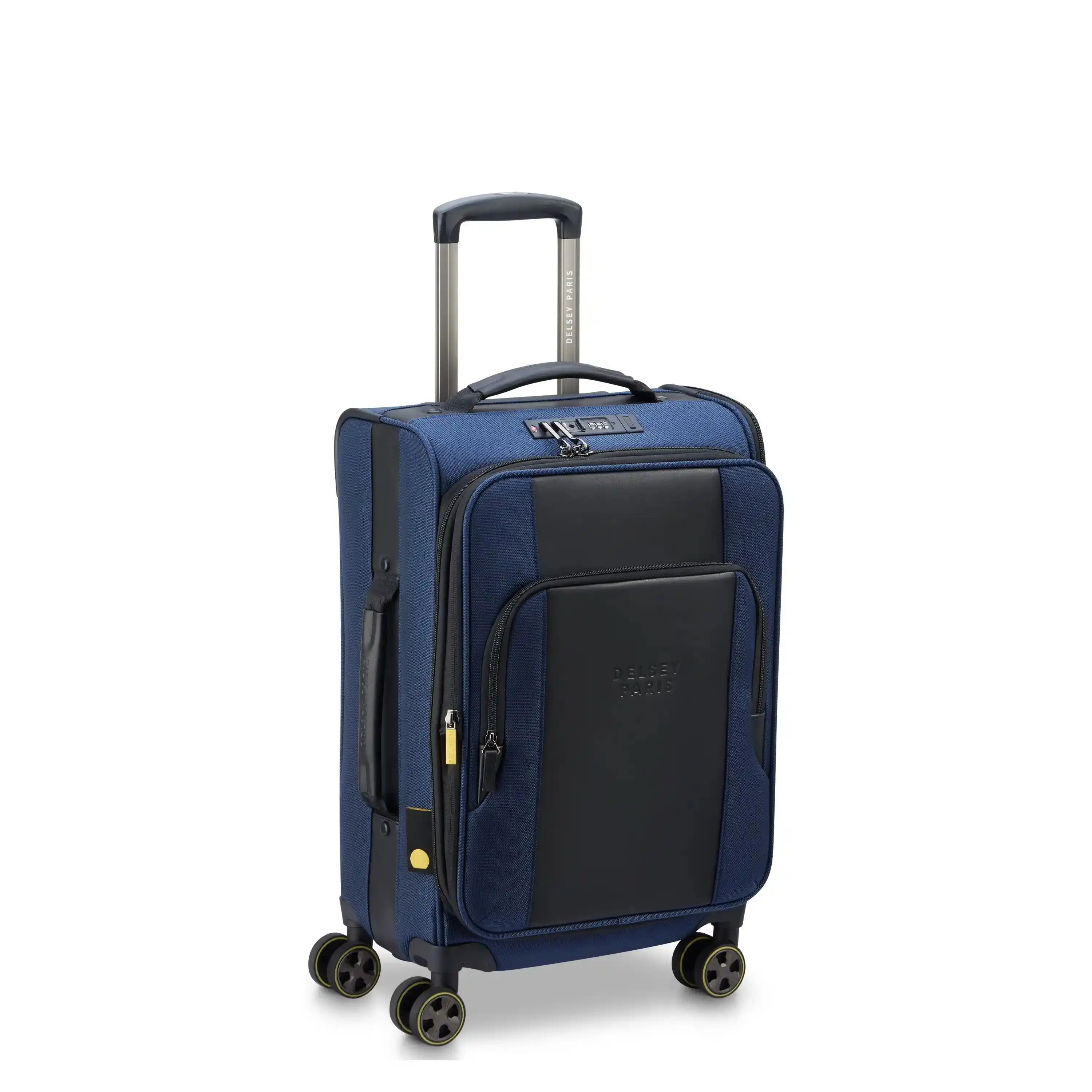 DELSEY Paris Wagram Mobile-Compatible Carry-On Plus Expandable Spinner Luggage - Handle-Equipped, Anti-Shock, Caster-Equipped, Large-Capacity Rolling Suitcase, Mobile-Compatible Carry-On Luggage, Handle-Equipped Carry-On Luggage