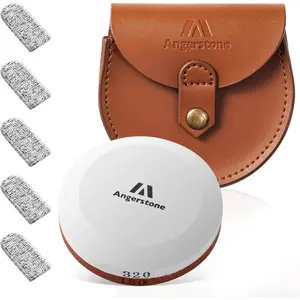 Axe Sharpener - Multipurpose Axe/Hatchet Sharpening Stone - Whetstone Blade & Tool Sharpener, Dual Grit 180/320 Sharpening Puck with Sheath