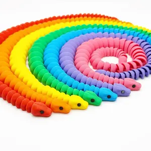 3d Printed Snake Articulated Snake Animals 3D Printed Desk Pet Stim Toy Stocking Stuffer Occupational Therapy Fidgets Kidcore Dragon Rainbow