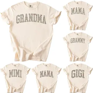 Custom Comfort Colors Grandma Heart T-Shirt | Personalized Family Gift | Mother's Day Gift | Floral Mama Nana Auntie Mimi Gigi Grammy Shirt