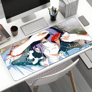 Reze Chainsaw Man  Mouse Pad  Rubber Antislip Keyboard Pad 40x90cm  Mousepad Gaming Accessories XXL Office Computer Mat