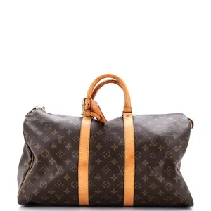 Pre-owned Louis Vuitton Canvas Coated Top Handle Bags Keepall Bag Monogram Canvas 45 by Rebag