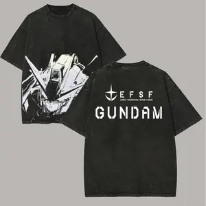 Earth Federation Space Force Gundam Printed Unisex Washed T-Shirt