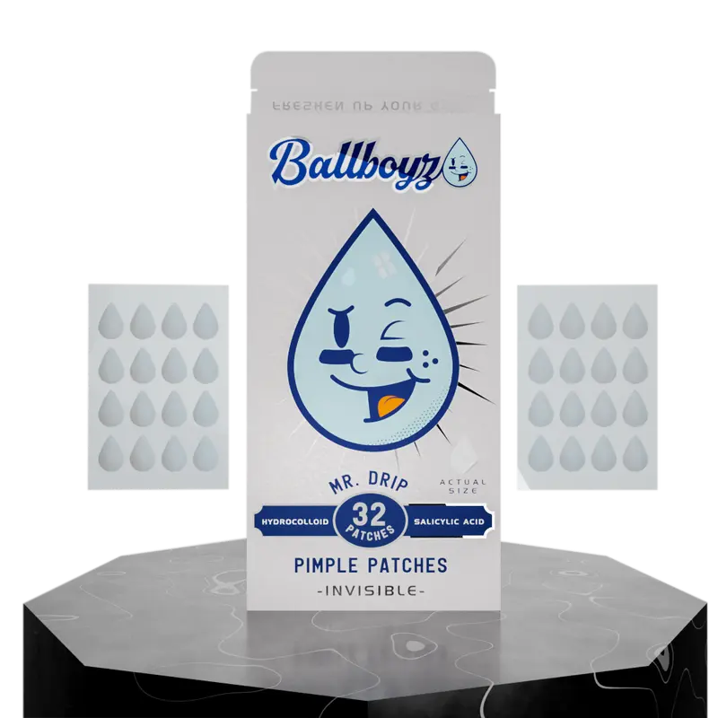 Mr.Drip Pimple Patches are the MVP's your skin needs. Our hydrocolloid and salicylic acid patches conceal blemishes, cleanse pores, and play defense against picking and environmental curveballs
