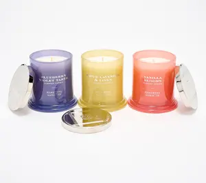 HomeWorx by Slatkin + Co. S/3 8oz Signature Spring Candles HomeWorx by Slatkin + Co. S/3 8oz Signature Spring Candles