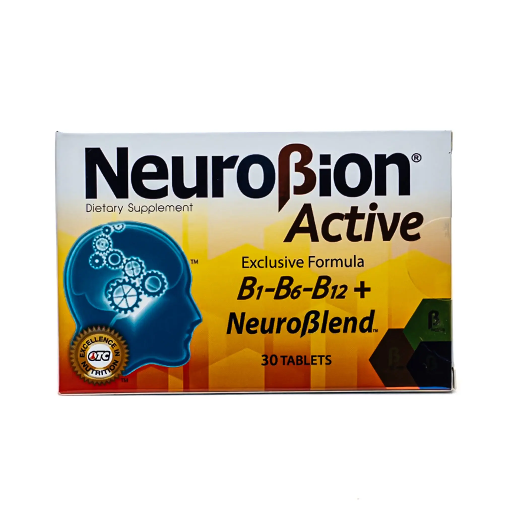 Neuro Active Edible Dietary Tablets - 30-Count B-Vitamin Mix with Neuroblend, B12, Focus, Multi-Ingredient, Tablets, Vitality Support, Nervous System Care, Cognitive Boost, Brain Health & Energy Lift, B12 Vitamins Supplements, Focus Vitamins Supplements