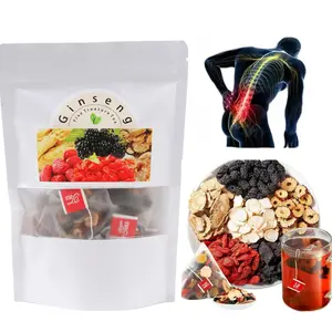 5 Treasures Ginseng Herbal Tea Bags - Natural Beverage, Red Jujube & Goji Berry, Mulberry Leaf Formula, Organic Kidney Support & Detox, 20/30 Count Pack, For Men & Women