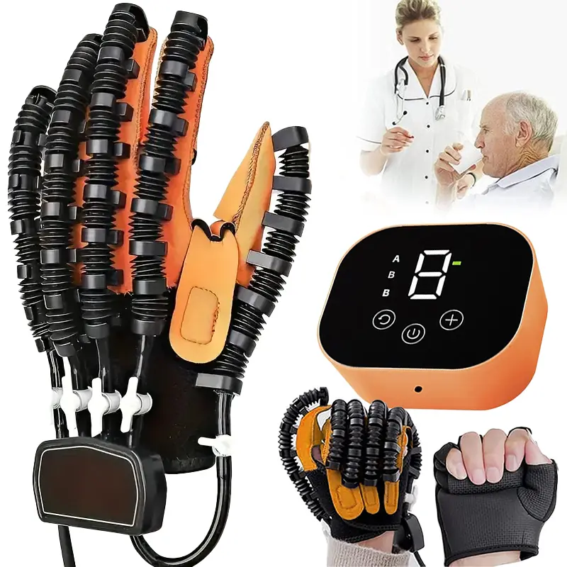 Stroke Hand Orthosis Glove - Manual Training Rehabilitation Robot Device for Hemiplegia Recovery, Healthcare Braces & Supports
