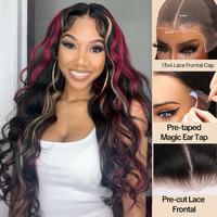 13x4 Multi-color Highlights Loose Wave