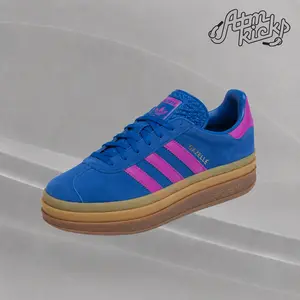 adidas Gazelle Bold Bold Blue Lucid Pink (Women's) IG4367 Authentic Shoes Footwear Sneaker Trainer Comfortable Walking Fashion Trending Gift