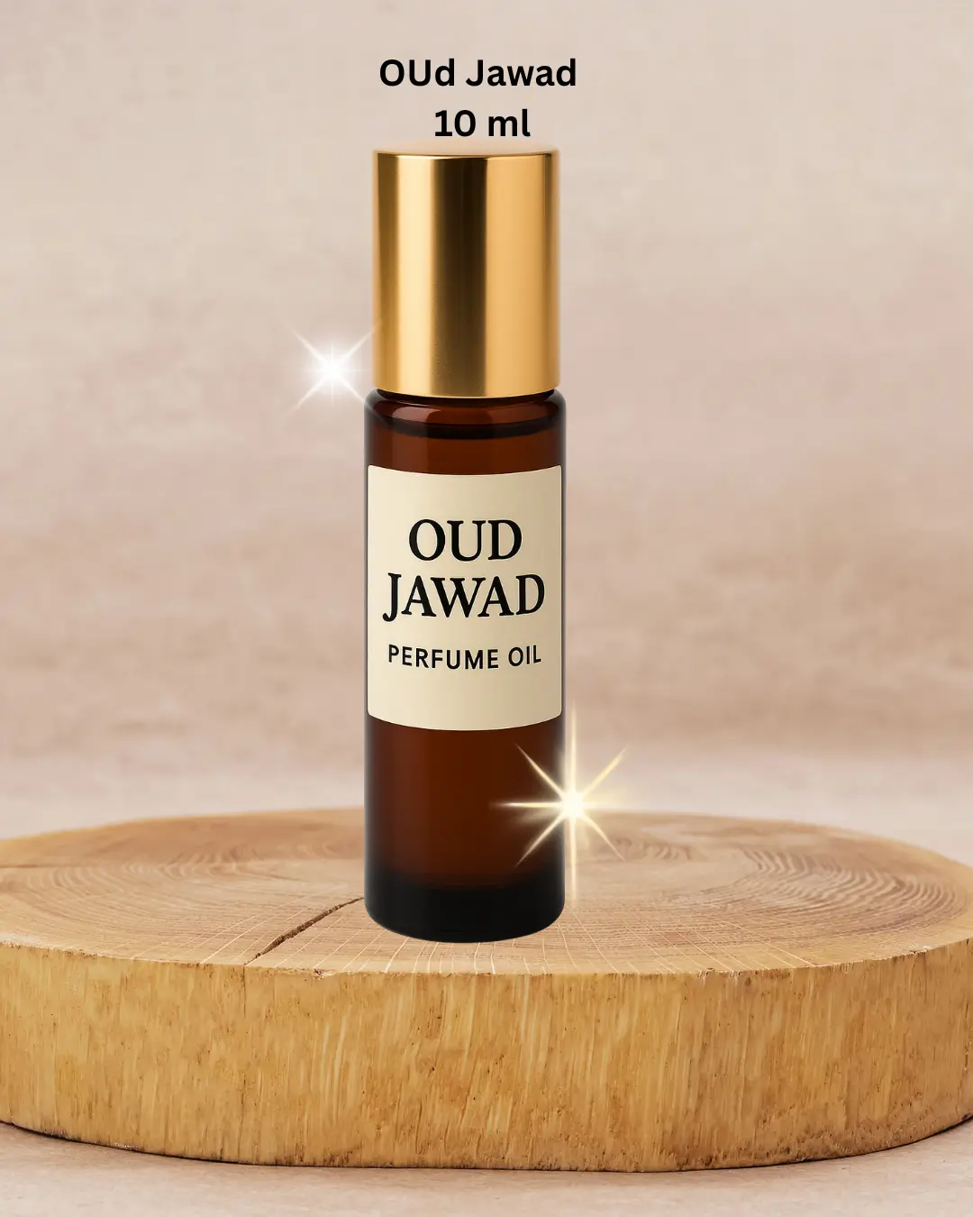 Roll-on 10ml Oud Jawad Uncut Perfume Oil Sweet & Floral Fragrance Long Lasting 48 Hours Compact Design for Daily Use