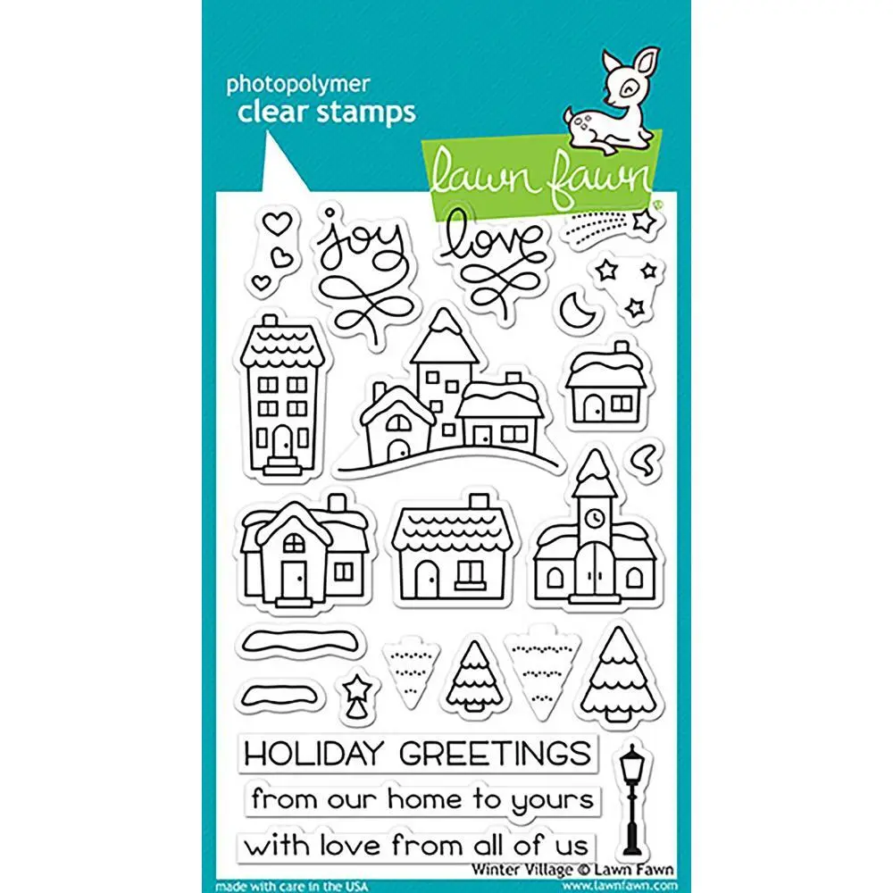 Lawn Fawn - Clear Stamps - Winter Village