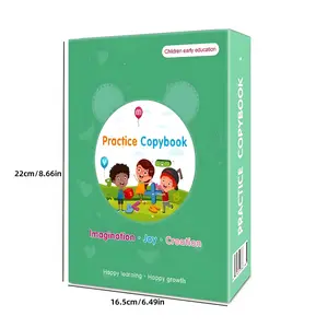 Reusable Handwriting Practice Copybook Set with 5 Handwriting Practice Books,2 Pen, 10 Pen Refills & 1 Pen Grip, School & Educational Supplies，Learning Handwriting Practice Workbooks for Kids,SuitableFor Birthday、christmas、Halloween and Thanksgiving gifts