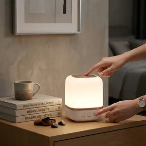 LED bedside sleep aid night light, USB powered and rechargeable, portable, suitable for bedroom, room, bedside, living room, desk lighting, room decoration, bedroom decoration, table lamp, living room lamp, spring home decor, ceiling light, battery-power