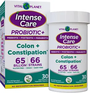 Vital Planet - Intense Care Colon & Constipation Probiotics, 30 Capsules