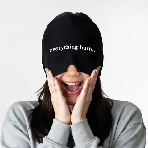 Hangover Relief Cap "Everything Hurts" Soft Squishy Silicone Gel Stretchable Design for Comfortable Fit and Relieve Hangover Symptoms