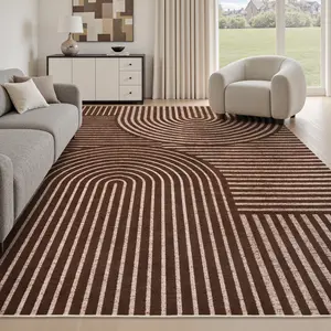 MontVoo Jacquard Textured Area Rug, Boho Design, Modern Neutral Graphic, Machine Washable, Non-Slip & Easy-to-Care, Living Room, Kitchen, Bedroom & Corridor, Home Decor