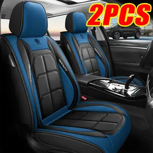 Waterproof Leather Car Seat Covers - 2PCS Sleek Durable Protection for Moisture & Spills Easy Installation for Car Owners