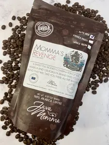 Java Momma Momma's Revenge Medium and Dark Roast Coffee Blend - 85% Arabica and 15% Robusta - Beverage, Bean