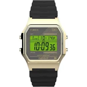 Timex Timex 80 Gold-Tone/Black Digital Unisex Watch TW2V41000