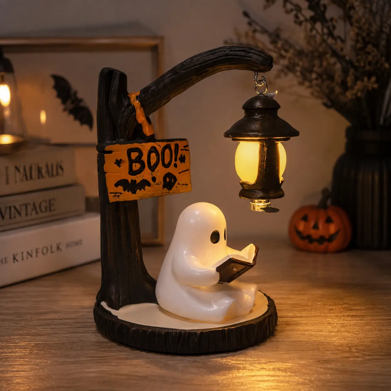 Witch/Ghost Desktop Lamp for Indoor Bedroom, Living Room & Office, Home Decor, Bedside Table Light, Spooky Halloween Gift, Elegant Design