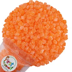 ORANGE SOUR CHEWY CUBES CANDY 2 LB Snack Sweet Sugar
