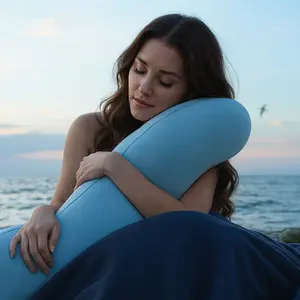 【Fall Freshness】Deep Sleep Pillow for Bed & Couch, Hypoallergenic & Dust Mite Proof, C-Shaped Design for Side Sleepers, Washable Cover,Plush Support for Reading/Watching TV,Ergonomic Curve for Comfortable Lounging